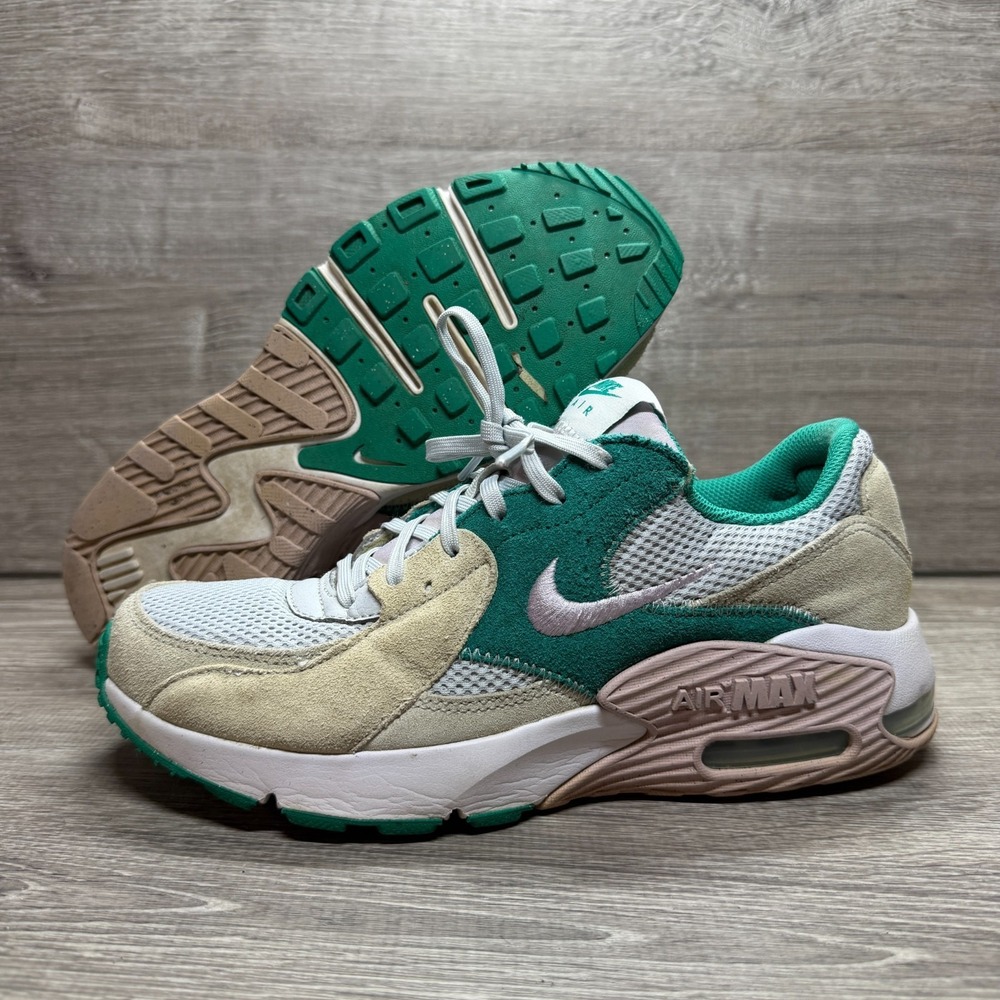 Nike Air Max Excee Pure Platinum Pink Green Running Shoes Womens 8.5 DX3315-043